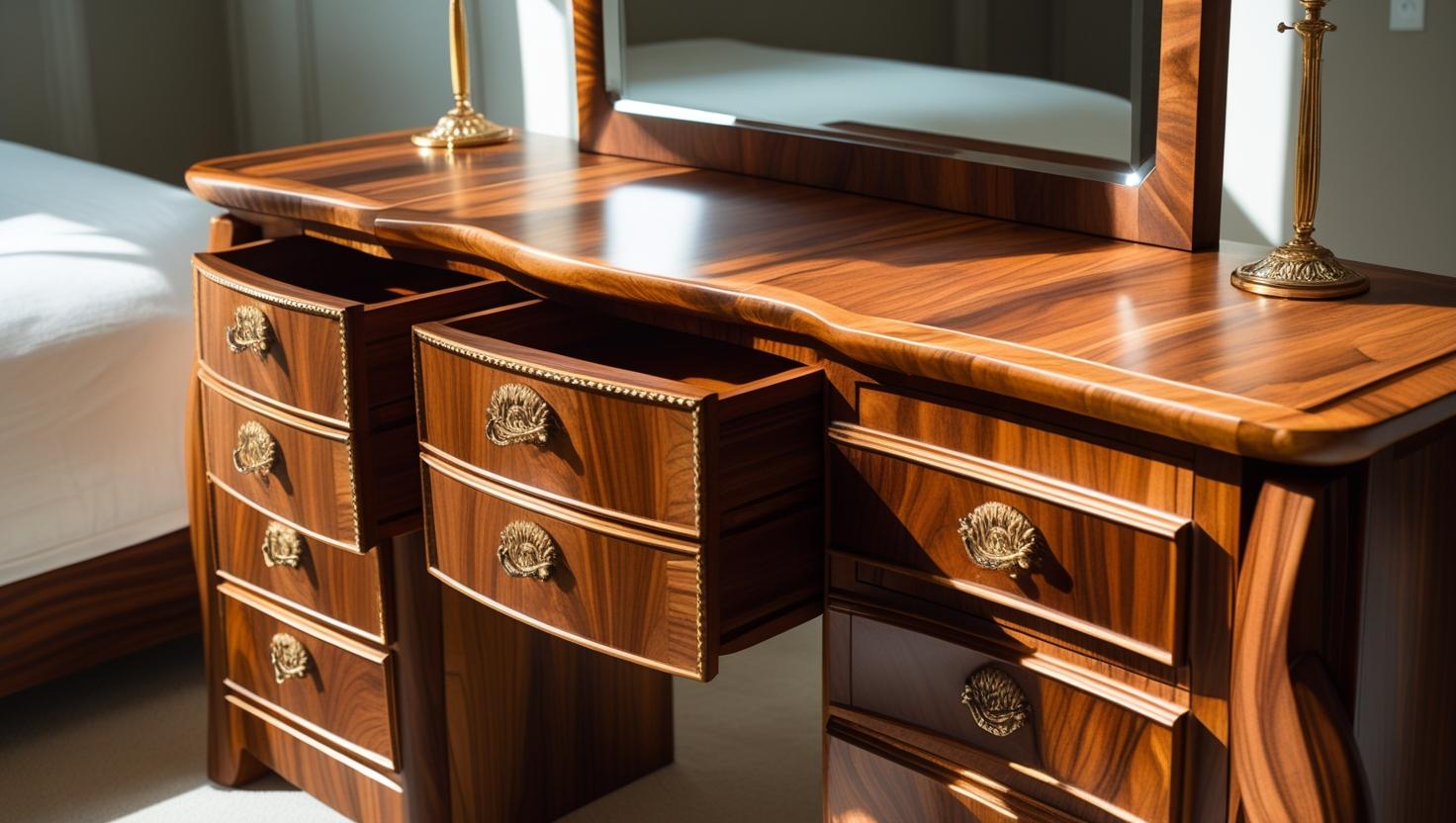 Wooden dressing tables with elegant craftsmanship, ideal for modern and classic interiors.