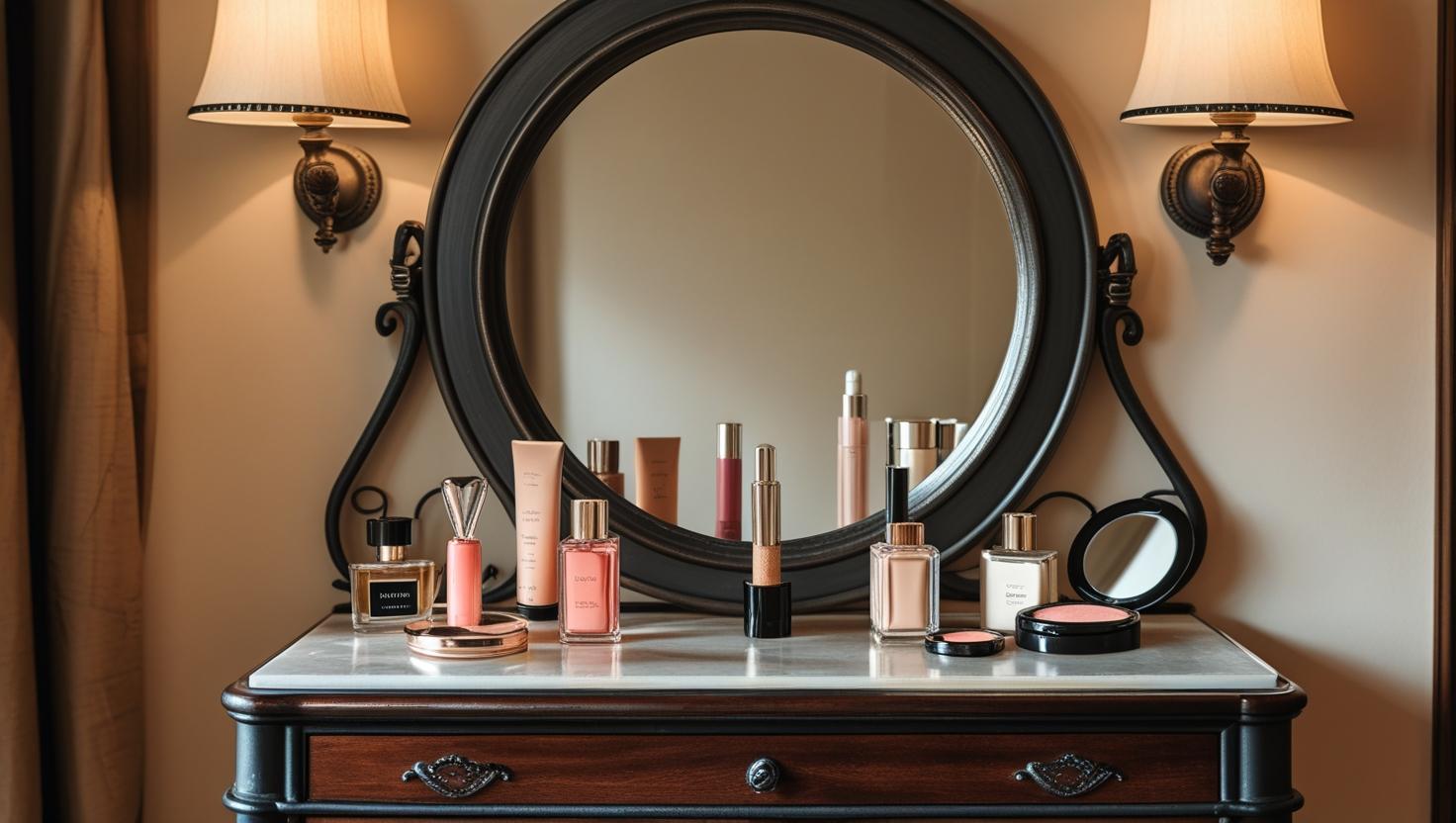 Iron dressing tables with elegant craftsmanship, ideal for modern and classic interiors.