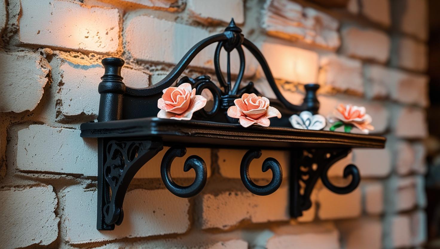 Iron small utility decor with elegant craftsmanship, ideal for modern and classic interiors.